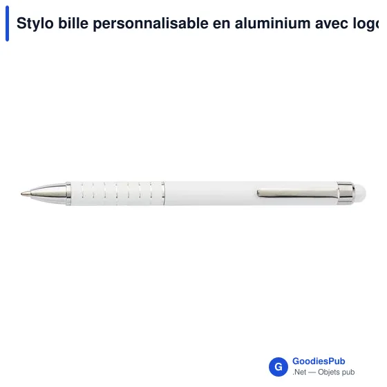 Stylo bille personnalisable en aluminium avec logo - Oliver - Image 1