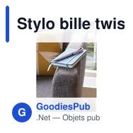 Stylo bille twist en plastique Ibiza - Miniature 12