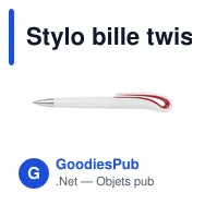 Stylo bille twist en plastique Ibiza - Miniature 9