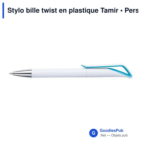 Stylo bille twist en plastique Tamir