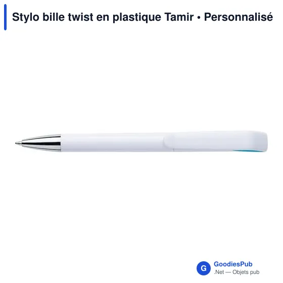 Stylo bille twist en plastique Tamir - Image 2