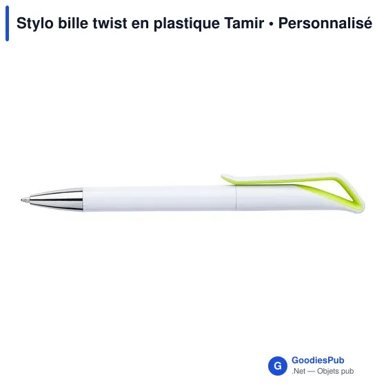 Stylo bille twist en plastique Tamir - Image 3