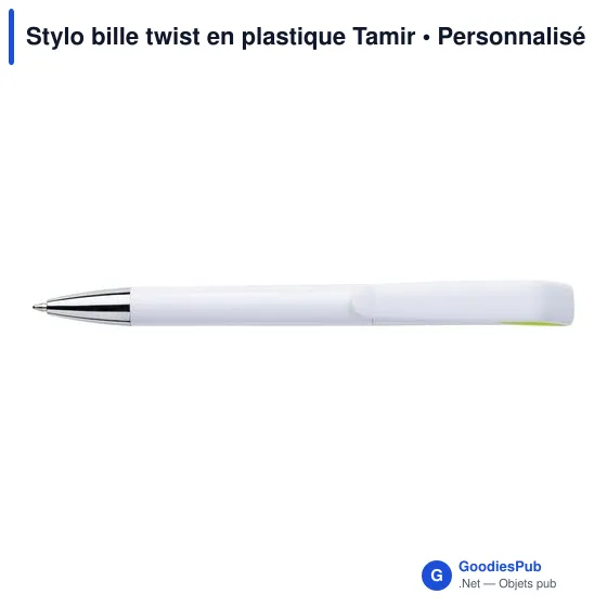 Stylo bille twist en plastique Tamir - Image 5