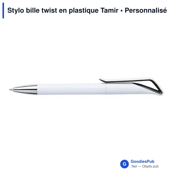Stylo bille twist en plastique Tamir - Image 7