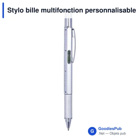 Stylo bille multifonction personnalisable avec logo - Giuliana