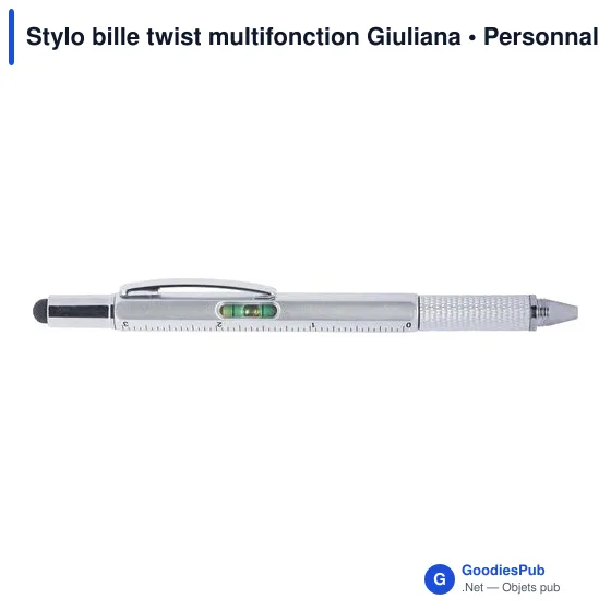Stylo bille multifonction personnalisable avec logo - Giuliana - Image 2