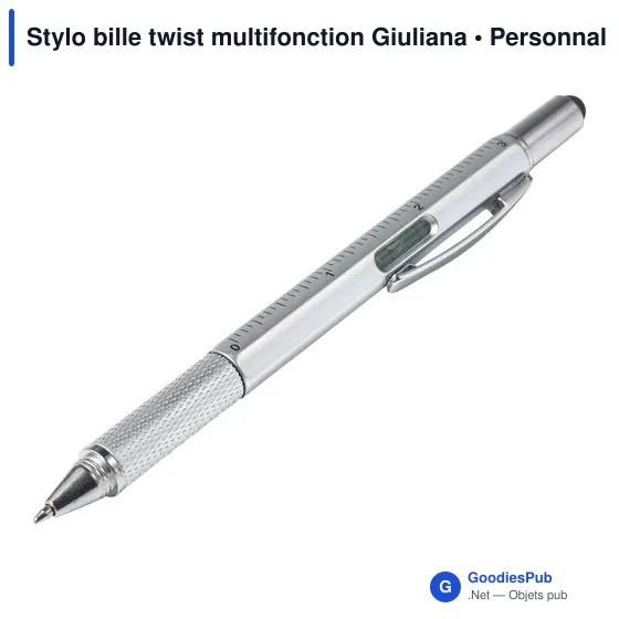 Stylo bille multifonction personnalisable avec logo - Giuliana - Image 3