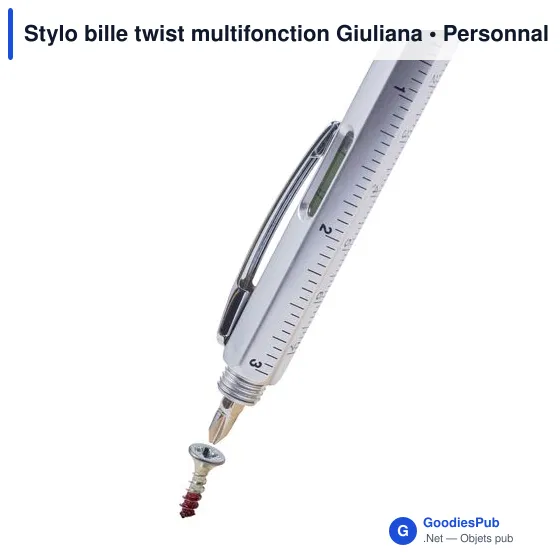 Stylo bille multifonction personnalisable avec logo - Giuliana - Image 4