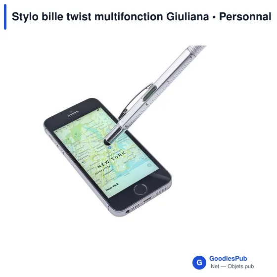 Stylo bille multifonction personnalisable avec logo - Giuliana - Image 5