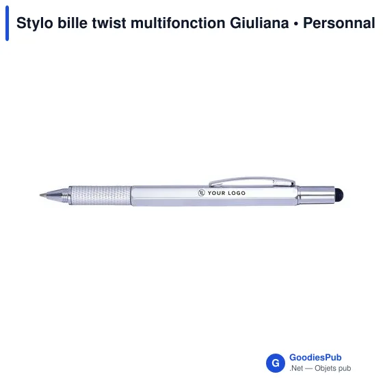 Stylo bille multifonction personnalisable avec logo - Giuliana - Image 6