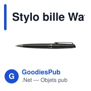 Stylo bille personnalisable Waterman Expert avec logo - Miniature 1