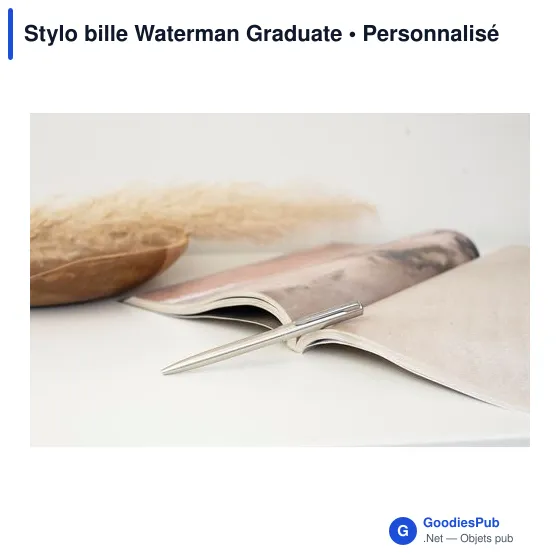 Stylo bille personnalisable Waterman Graduate avec logo - Image 6