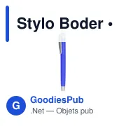 Stylo bille personnalisable avec logo pour entreprises et événements - Miniature 1