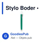 Stylo bille personnalisable avec logo pour entreprises et événements - Miniature 3