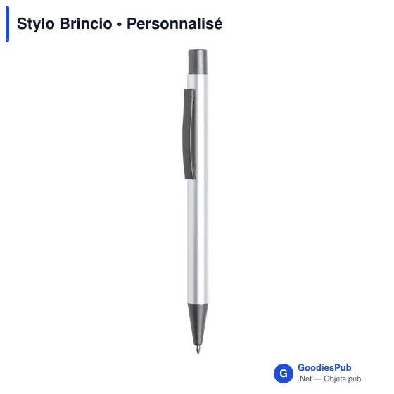 Stylo bille personnalisable en aluminium recyclé avec logo - Image 12