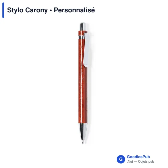 Stylo bille personnalisable avec logo pour entreprises - Modèle Nature - Image 3