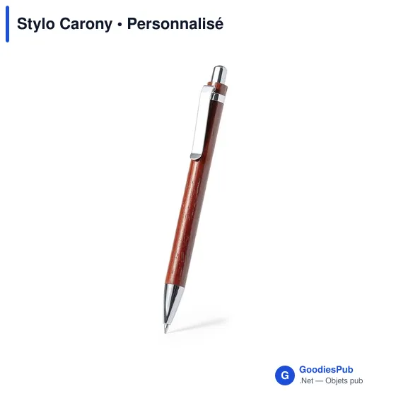 Stylo bille personnalisable avec logo pour entreprises - Modèle Nature - Image 4