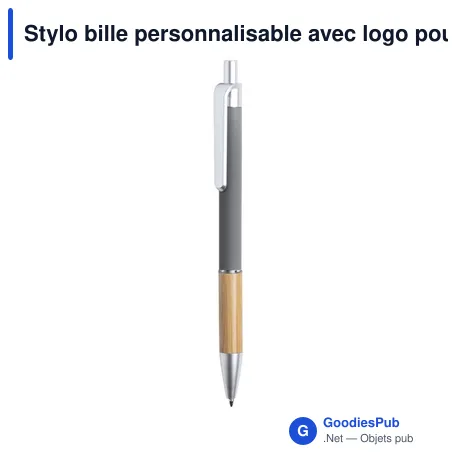 Stylo bille personnalisable avec logo pour entreprises