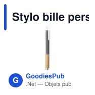 Stylo bille personnalisable avec logo pour entreprises - Miniature 2