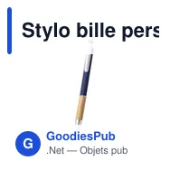 Stylo bille personnalisable avec logo pour entreprises - Miniature 3