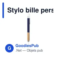 Stylo bille personnalisable avec logo pour entreprises - Miniature 4