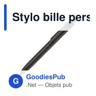 Stylo bille personnalisable finition métallisée avec logo - Click-Shadow - Miniature 2