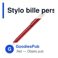 Stylo bille personnalisable finition métallisée avec logo - Click-Shadow - Miniature 3