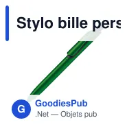 Stylo bille personnalisable finition métallisée avec logo - Click-Shadow - Miniature 5