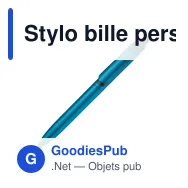 Stylo bille personnalisable finition métallisée avec logo - Click-Shadow - Miniature 6