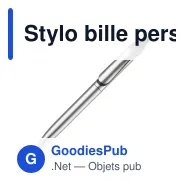 Stylo bille personnalisable finition métallisée avec logo - Click-Shadow - Miniature 7