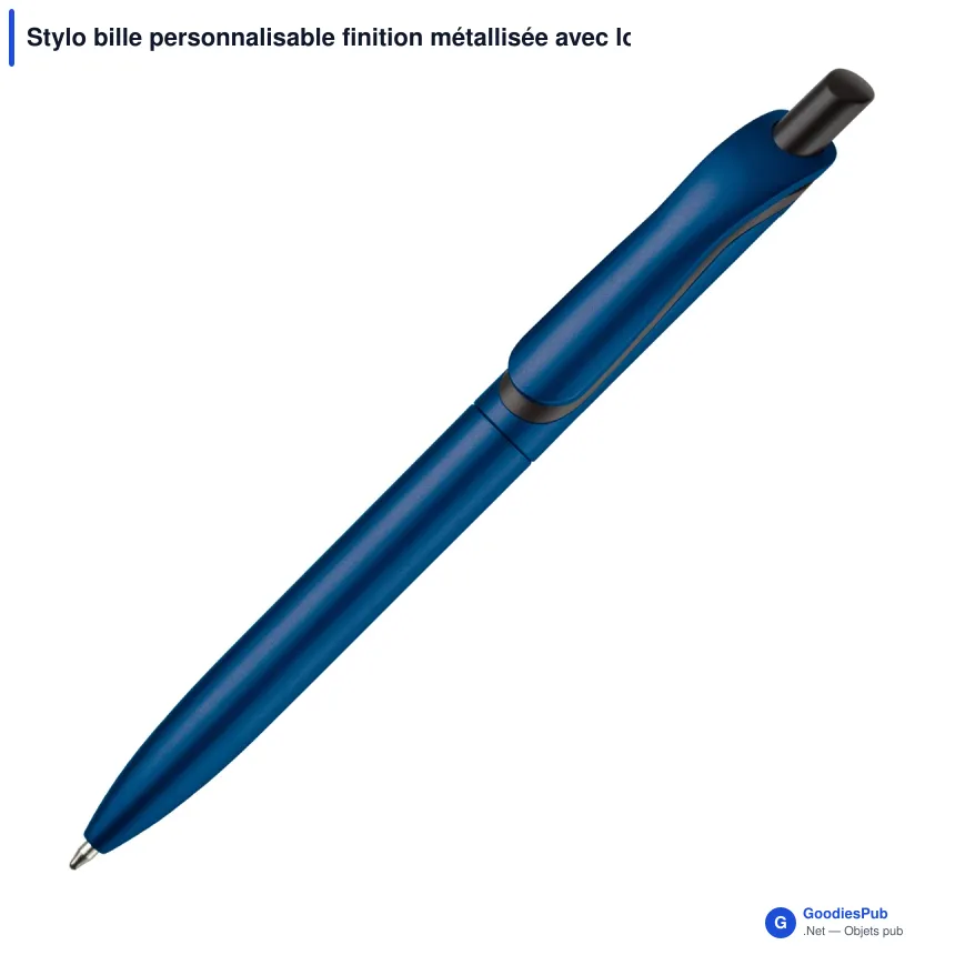 Stylo bille personnalisable finition métallisée avec logo - Click-Shadow - Image 9