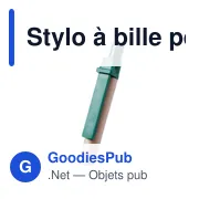 Stylo à bille personnalisable en carton recyclé avec logo - Stylo Compo - Miniature 6