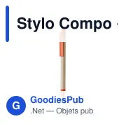 Stylo à bille personnalisable en carton recyclé avec logo - Stylo Compo - Miniature 8