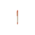 Variante orange - Stylo à bille personnalisable en carton recyclé avec logo - Stylo Compo