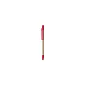 Variante rouge - Stylo à bille personnalisable en carton recyclé avec logo - Stylo Compo