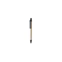 Variante noir - Stylo à bille personnalisable en carton recyclé avec logo - Stylo Compo