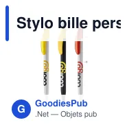 Stylo bille personnalisable bicolore impression 3D avec logo - Cosmo Combi - Miniature 1