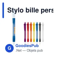Stylo bille personnalisable transparent à grip avec logo - Cosmo Grip - Miniature 1