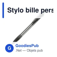 Stylo bille personnalisable transparent à grip avec logo - Cosmo Grip - Miniature 3