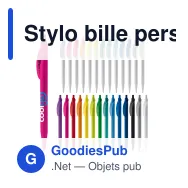 Stylo bille personnalisable opaque 14,5 cm impression 3D avec logo - Cosmo - Miniature 1