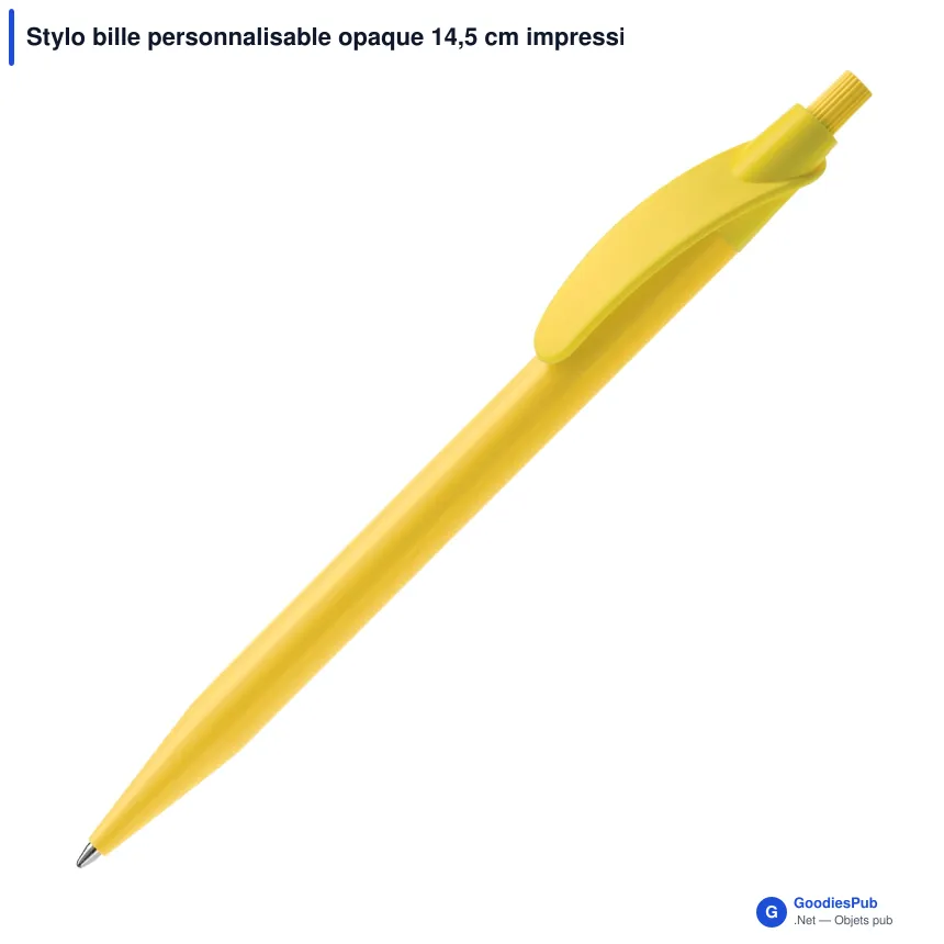 Stylo bille personnalisable opaque 14,5 cm impression 3D avec logo - Cosmo - Image 3