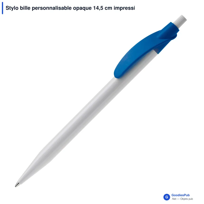 Stylo bille personnalisable opaque 14,5 cm impression 3D avec logo - Cosmo - Image 4
