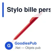 Stylo bille personnalisable opaque 14,5 cm impression 3D avec logo - Cosmo - Miniature 5