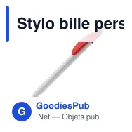 Stylo bille personnalisable opaque 14,5 cm impression 3D avec logo - Cosmo - Miniature 7