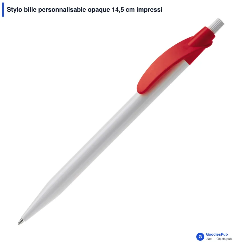Stylo bille personnalisable opaque 14,5 cm impression 3D avec logo - Cosmo - Image 7