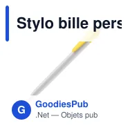 Stylo bille personnalisable opaque corps blanc 14,7 cm avec logo - Cosmo - Miniature 11
