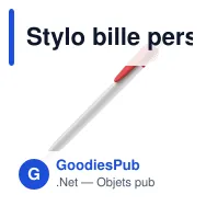 Stylo bille personnalisable opaque corps blanc 14,7 cm avec logo - Cosmo - Miniature 9