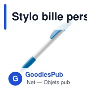 Stylo bille personnalisable opaque 14,5 cm rose ou orange avec logo - Cosmo - Miniature 3