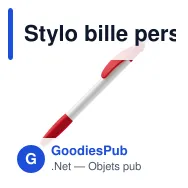 Stylo bille personnalisable opaque 14,5 cm rose ou orange avec logo - Cosmo - Miniature 4