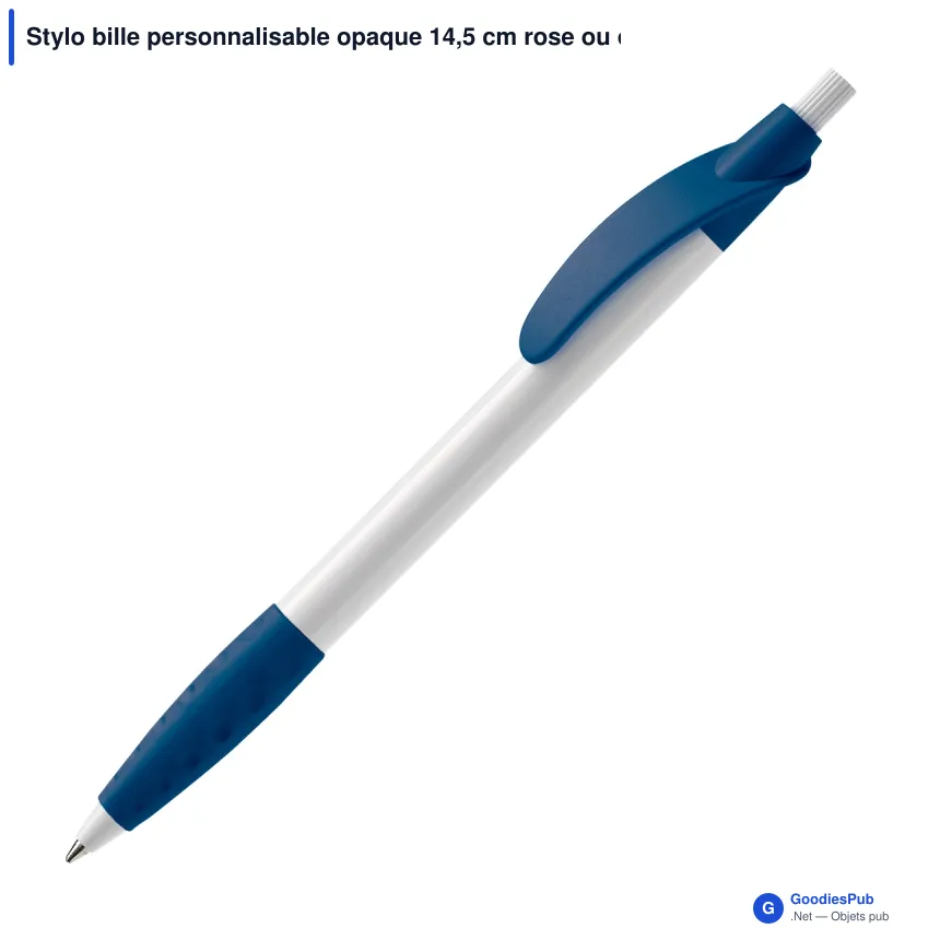 Stylo bille personnalisable opaque 14,5 cm rose ou orange avec logo - Cosmo - Image 7